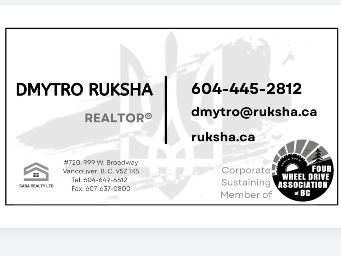 Dmytro Ruksha, REALTOR® Ріелтор Saba Realty Ltd. — photo 2